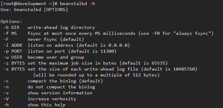 查看支持的命令